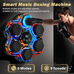 🥊 LED Smart Music Boxing Machine | Wall-Mounted Punch Trainer ⚡