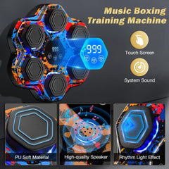 🥊 LED Smart Music Boxing Machine | Wall-Mounted Punch Trainer ⚡