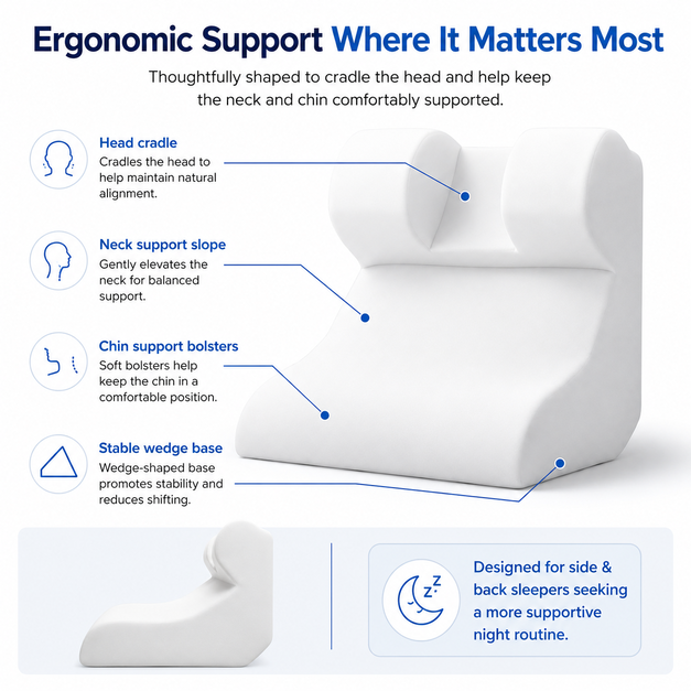 SnoreGuard™ Anti-Snore Sleep Support Pillow