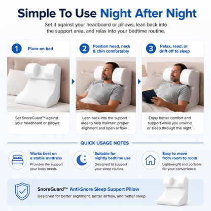 SnoreGuard™ Anti-Snore Sleep Support Pillow