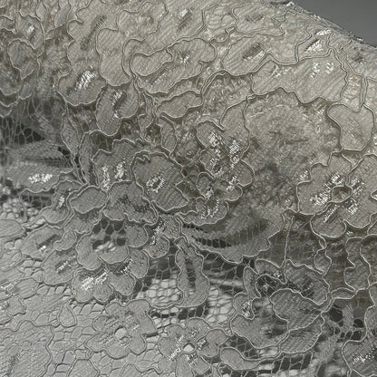 White Full-Body Floral Sheer Embroidery Lace - Eyelet Tulle Mesh